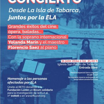 CONCIERTO SOLIDARIO «DESDE LA ISLA DE TABARCA, JUNTOS POR LA ELA».