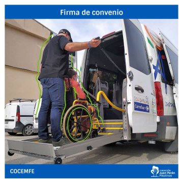 Convenio con COCEMFE para facilitar el transporte a personas con discapacidad